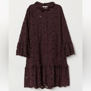 H&M Burgundy Lace Dress